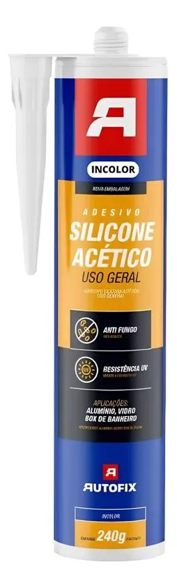 Silicone Incolor Acético Autofix Uso Geral 240g