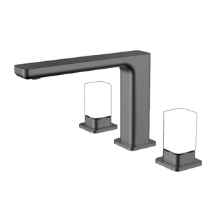 Conjunto Misturador Quente e Frio Doka para Lavatório Rivvo Gunmetal