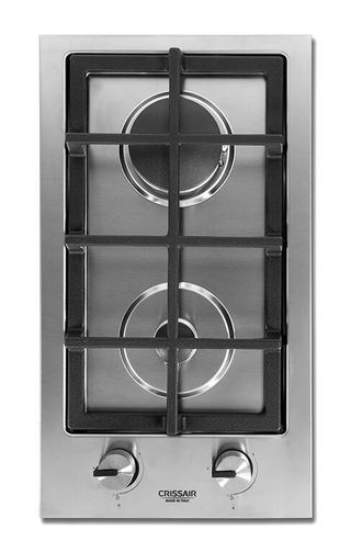 Cooktop Dominó Crissair à Gás 2 Bocas Inox 30cm Bivolt CCP302