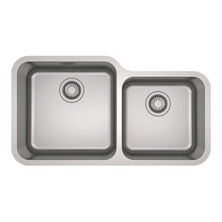 Cuba de Embutir Franke Bell BCX 120-42-35 Dupla em Aço Inox 84,5 x 46,5 cm