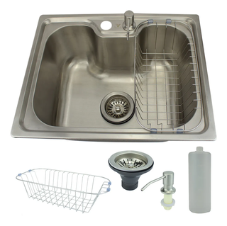 CUBA GOURMET C/ ACESS. 50X40 A-201 Acabamento Escovada aço 201