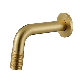 Torneira Fria de Parede Doka 140 mm para Lavatório Brushed Gold