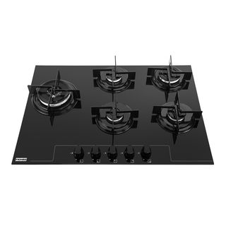 Fogão de Mesa Franke Glass 5 Bocas a Gás FHG 755 4G LTC FC 75 x 52 cm