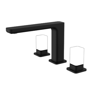 Conjunto Misturador Quente e Frio Doka para Lavatório Rivvo Matt Black