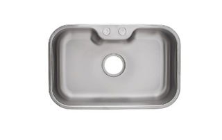 Cuba Mini Tiffany 56x35x18 Aço Inox Escovada Sem Válvula Furo 3,5"