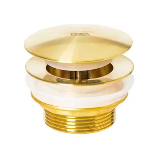 Válvula para Banheira Contemporânea Doka K13 Ed Clic Clac Brushed Gold