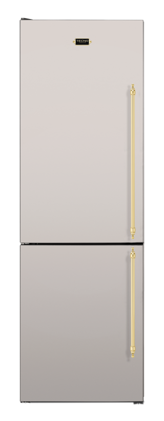 Bottom freezer em inox para embutir, 324 litros, 220V, porta abertura para direita, Coleção Vintage