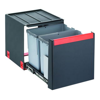 Lixeira Franke Cube 40 com 2 Cestos de 14 Litros cada