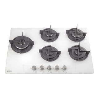Fogão de Mesa Franke Pure White 5 Bocas a Gás FHG 755 4G LTC FC WH 75 x 52 cm