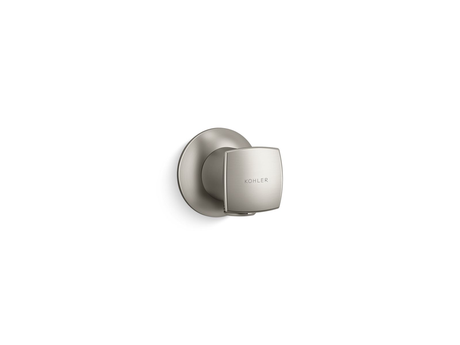 Kohler Conexão de parede, quadrada  Níquel Escovado