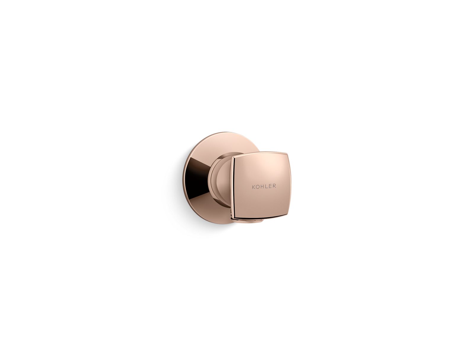 Kohler Conexão de parede, quadrada  Ouro Rosa