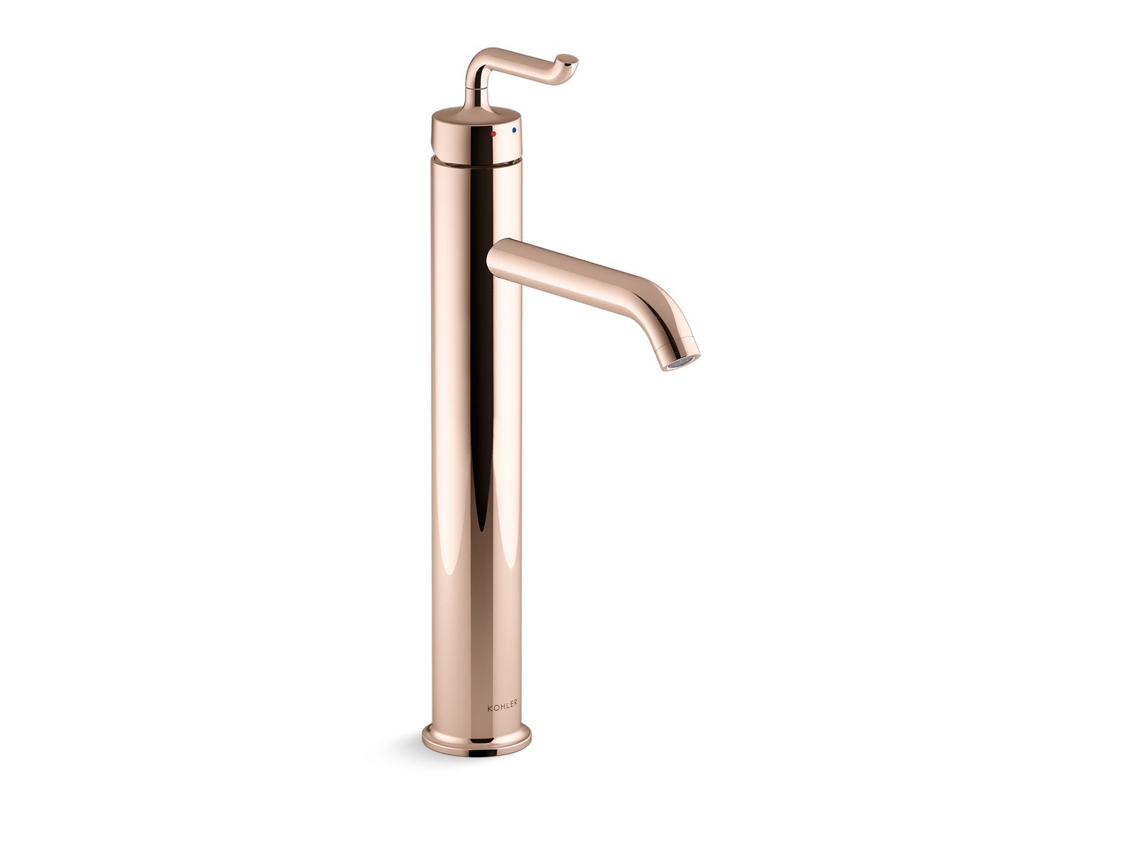 Kohler  Misturador Monocomando de mesa com bica super alta para Lavatório Purist Ouro Rosa