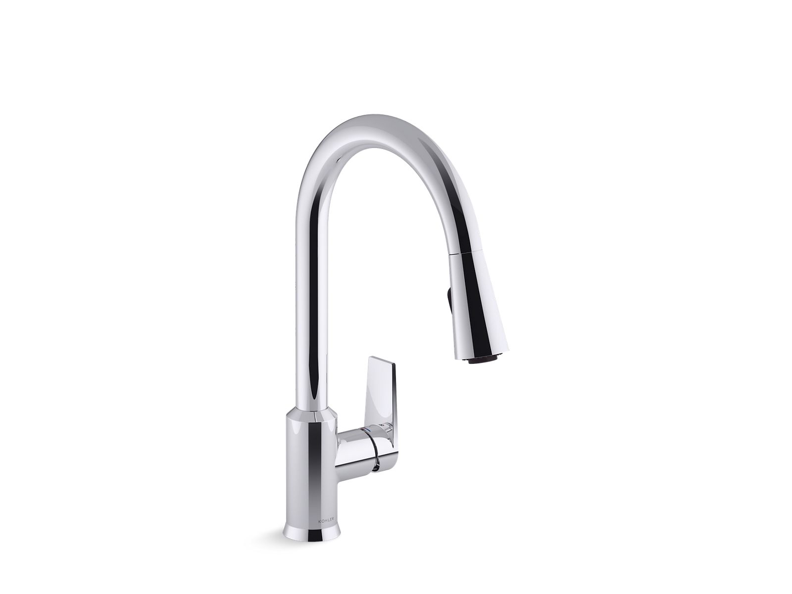 Kohler Misturador monocomando de mesa com ducha removível para cozinha  Cromado