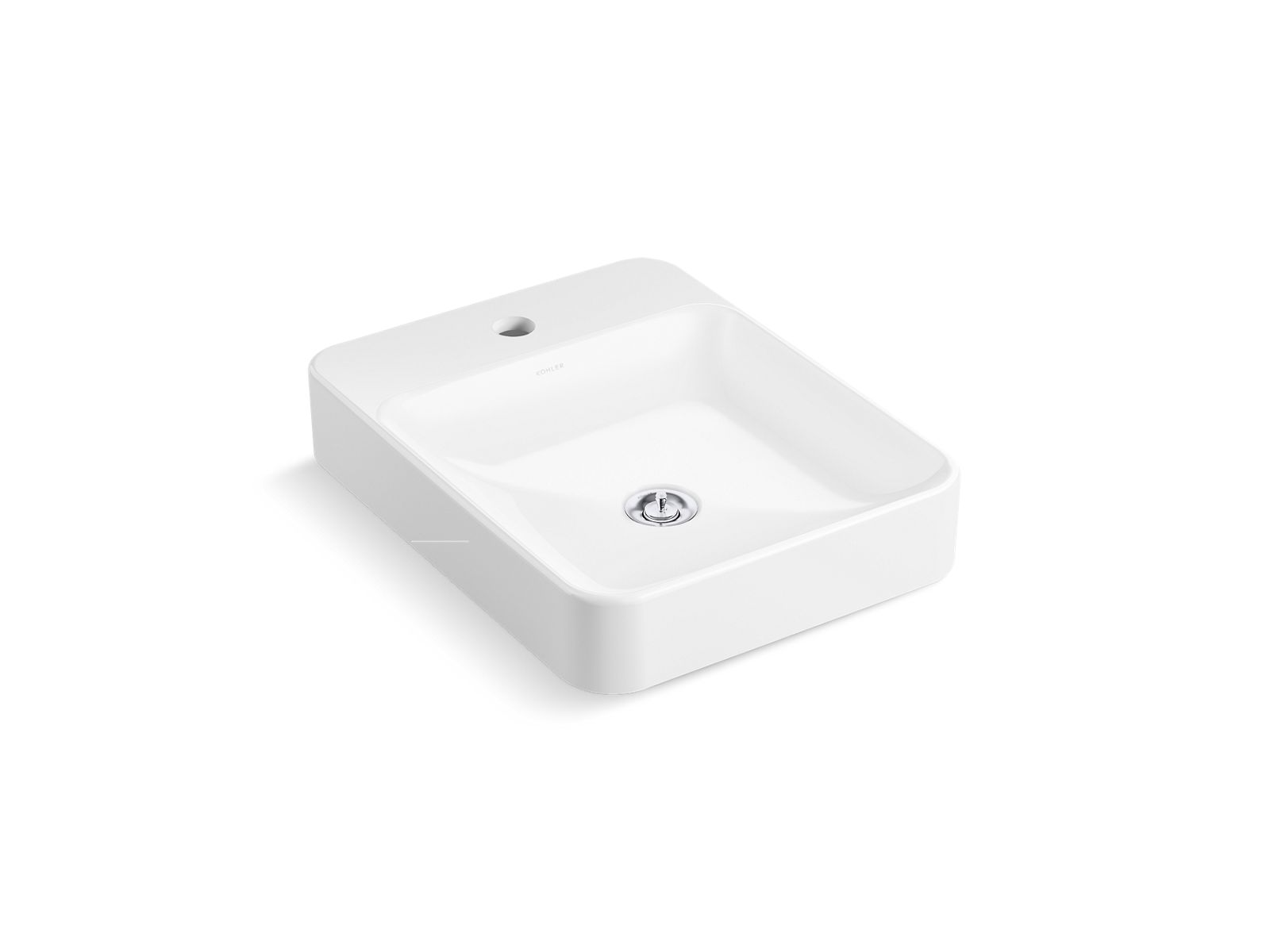 Kohler Cubas retangulares para pia de banheiro, sem transbordamento, com 450 mm  Branco