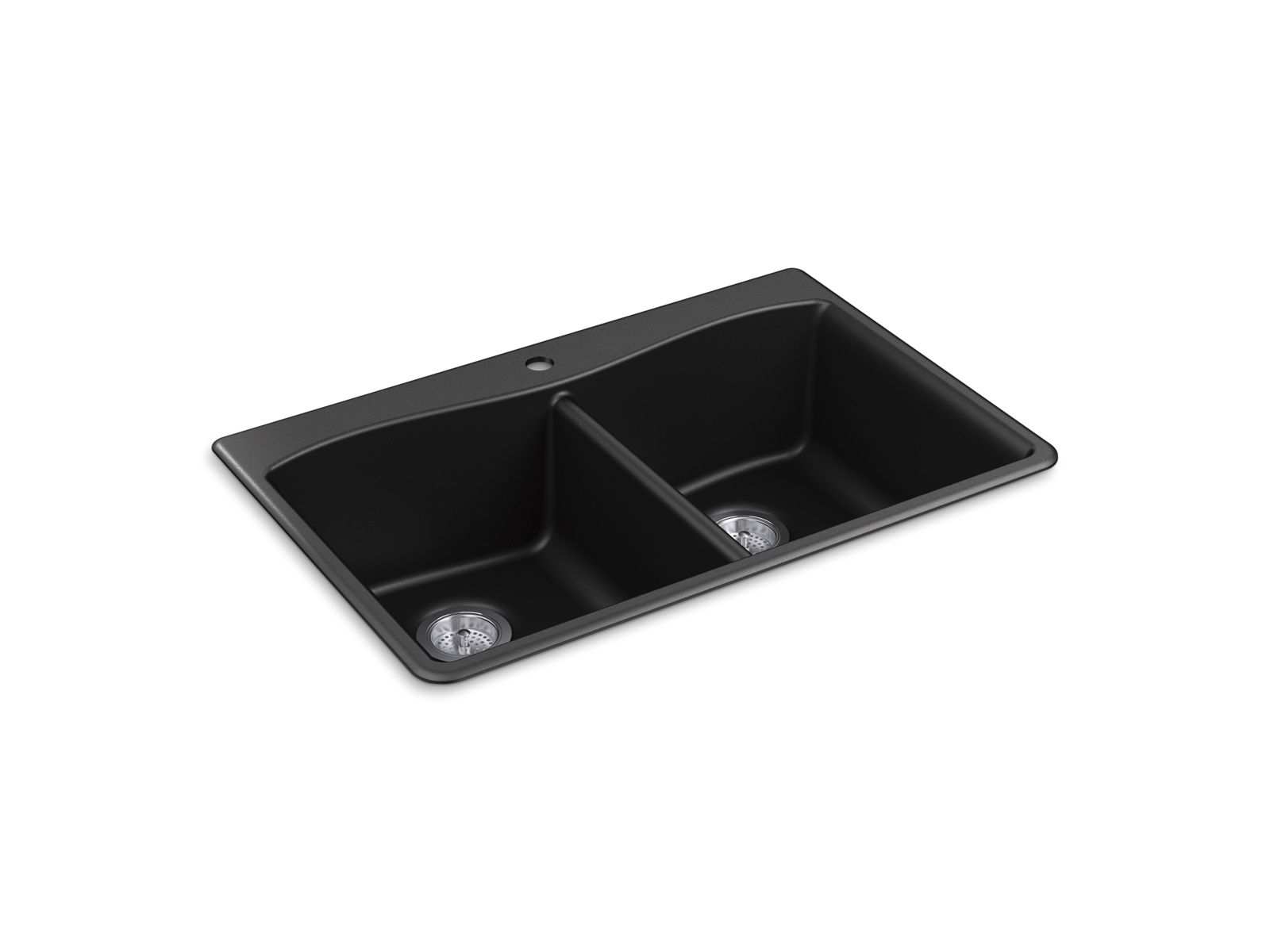 Kohler Cuba de sobrepor/embutir para cozinha 838 x 559mm  Preto fosco