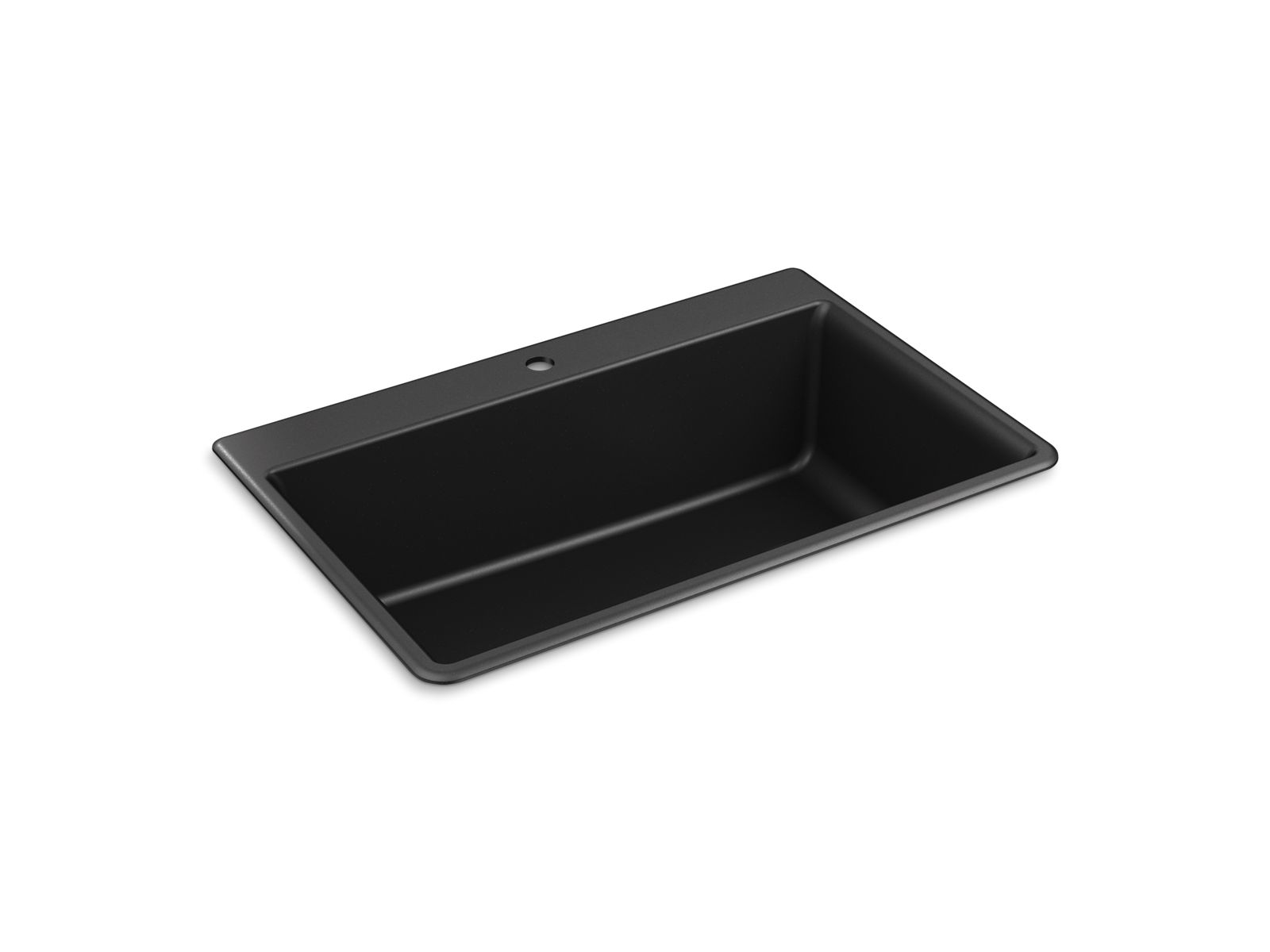 Kohler Cuba de sobrepor/embutir para cozinha 838 x 559mm  Preto fosco