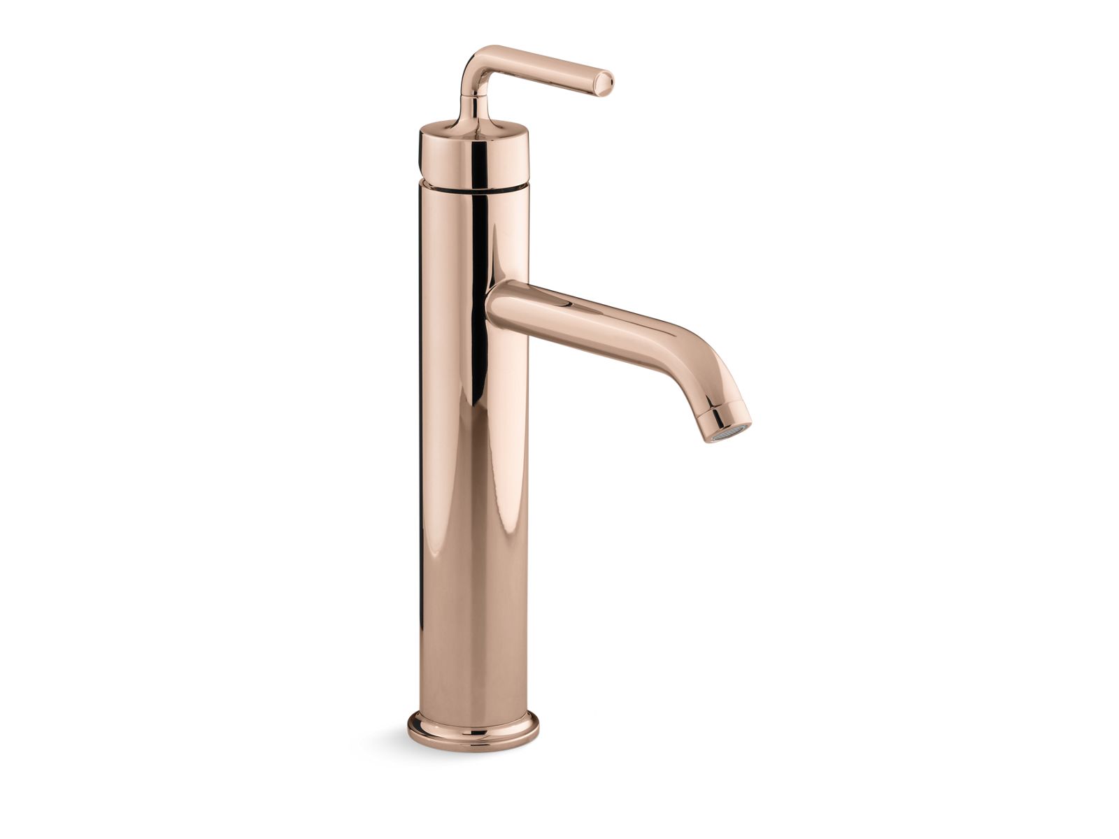 Kohler Torneira alta de lavatório monocomando Purist Ouro Rosa