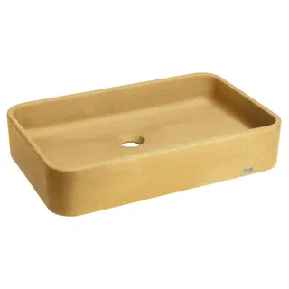 Cuba de Banheiro Concreto Apoio Retangular 55 cm (Allure Gold)