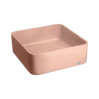 Cuba de Banheiro Concreto Apoio Quadrada 40 cm (Urban Rosé)