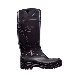 Bota de Borracha Calfor Pampeana Preta Cano Longo N° 46/47 com Biqueira