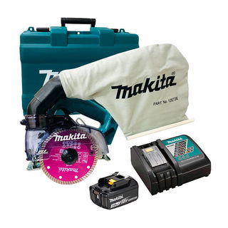 Serra Mármore DCC500RF-P Makita com Bateria e Carregador