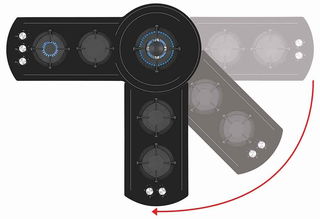 COOKTOP A GÁS TECNO THV100 ROTA