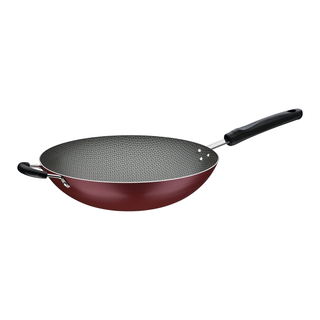 Wok Tramontina Loreto em Alumínio com Revestimento Interno Antiaderente Starflon Max com Cabo Baquelite Vermelha 32 cm 4,4 L