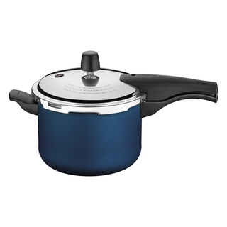 Panela de Pressão Tramontina Vancouver em Alumínio com Revestimento Interno e Externo Antiaderente Starflon Max Azul 20 cm 4,5 L