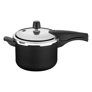 Panela de Pressão Tramontina Vancouver em Alumínio com Revestimento Interno e Externo Antiaderente Starflon Max Preto 20 cm 4,5 L