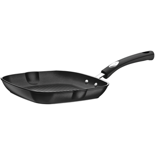 Bistequeira Tramontina Mônaco Induction em Alumínio com Revestimento Interno e Externo Antiaderente Starflon Premium Preto 24 cm 1,5 L