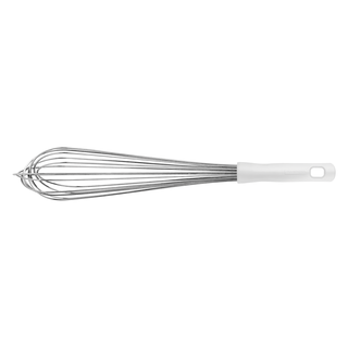 Batedor Manual Tramontina Profissional em Aço Inox com Cabo em Polipropileno Branco 45 cm