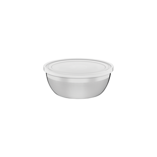 Pote Redondo Tramontina Freezinox em Aço Inox com Tampa Plástica 14 cm 0,8 L