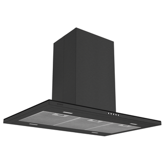 Coifa Tramontina Slim Isla 90 em Aço Inox com Acabamento Black Steel 220 V