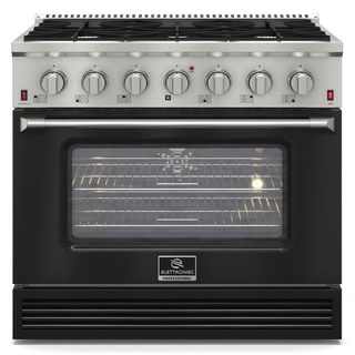 Fogão Professional Black Elettromec Gás/Gás 36 Polegadas 127V
